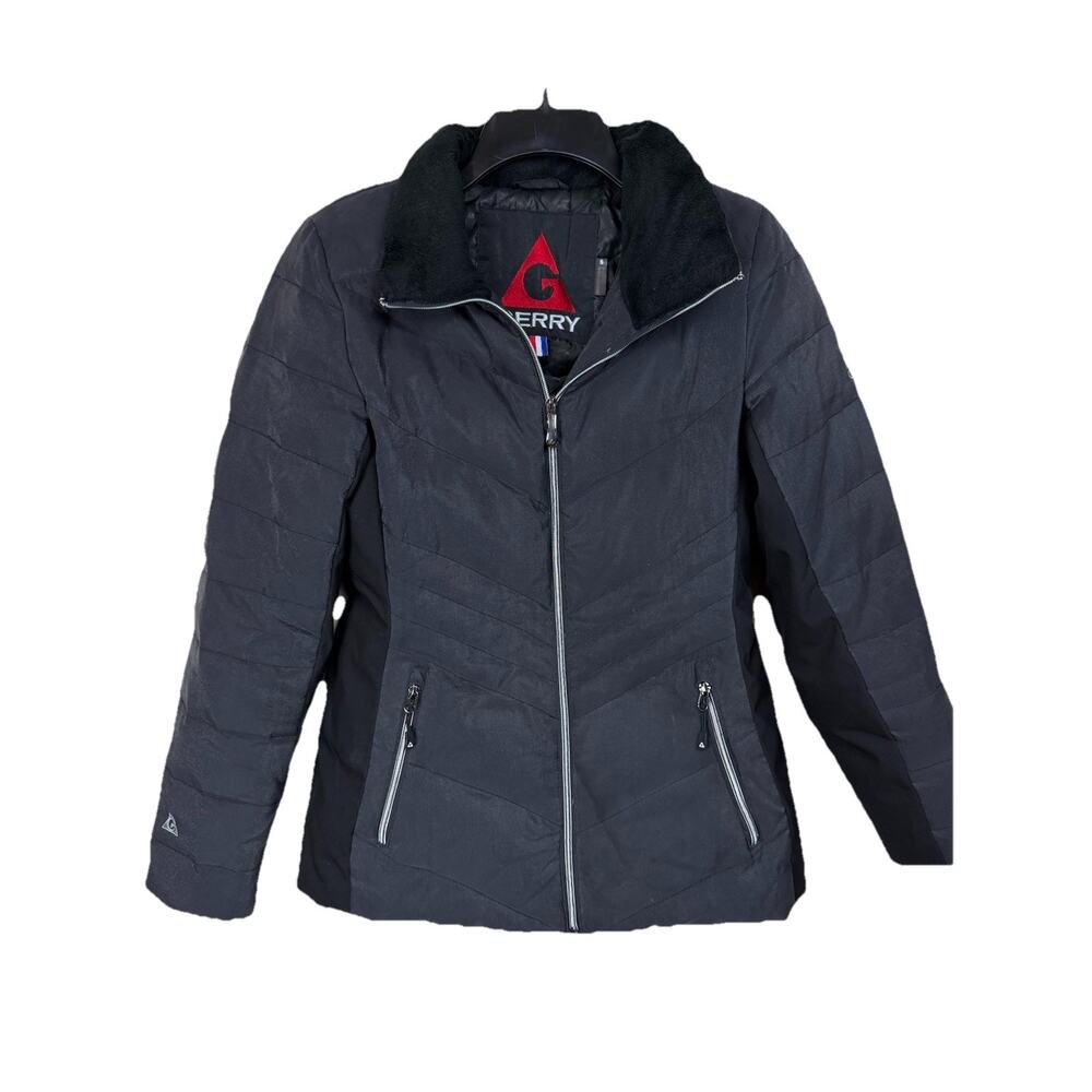 Women's Gerry Puffer Jacket w/o‎ hood Sz S Black Downs & Feather Winter